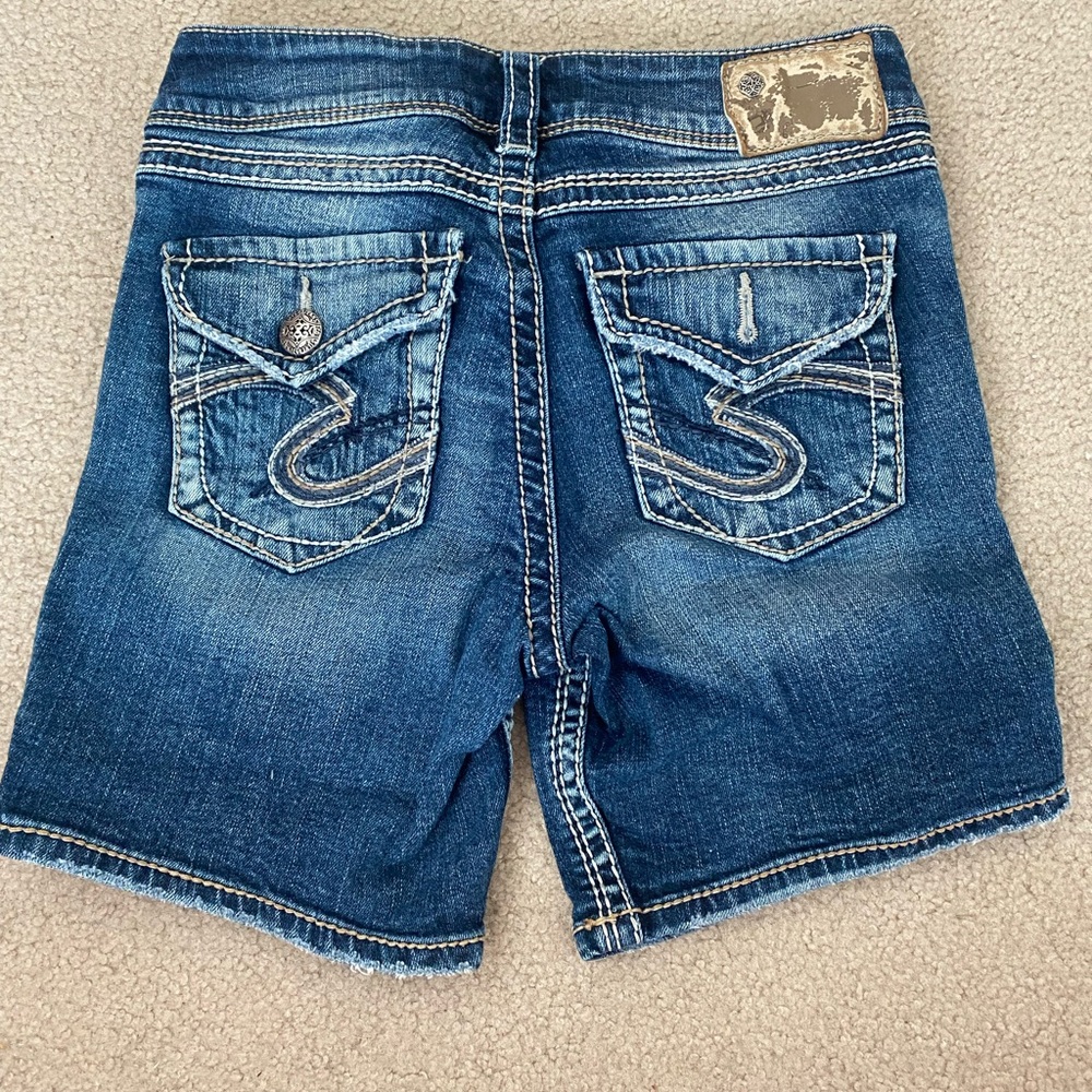 Sliver Jean Shorts Waist 27